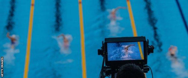 Television at the para-swimming