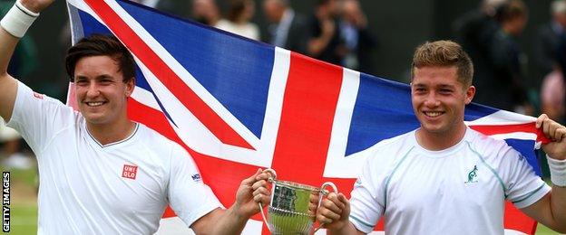 Gordon Reid (left) and Alfie Hewett