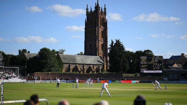 Somerset playing at the Coopers Associates County Ground in Taunton