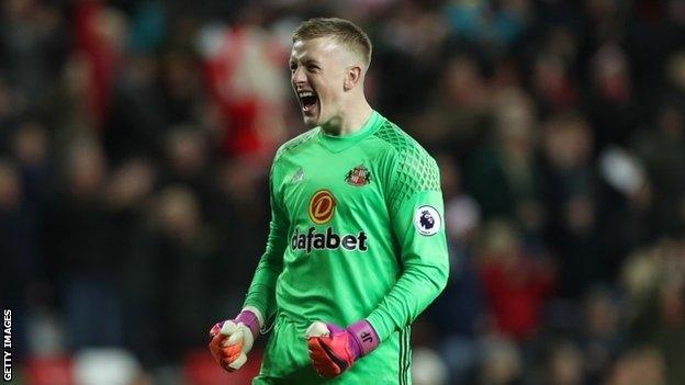 Sunderland goalkeeper Jordan Pickford