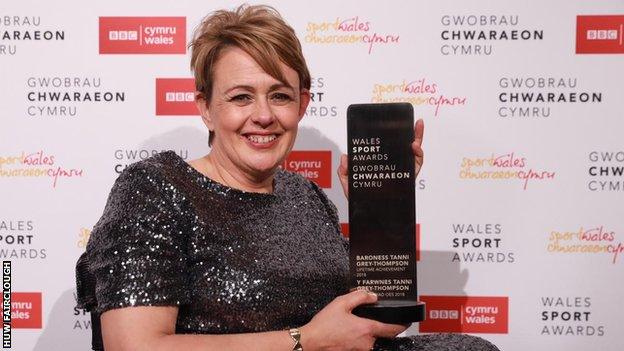 Baroness Tanni Grey-Thompson received the Lifetime Achievement award