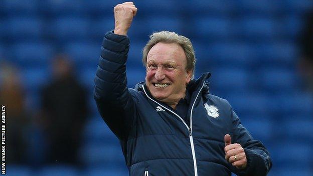 Neil Warnock celebrates
