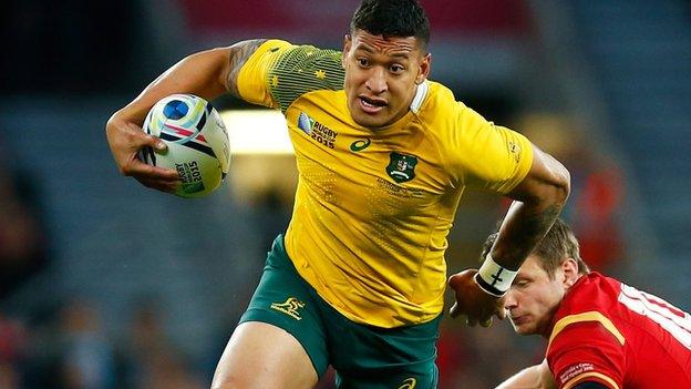 Israel Folau of Australia