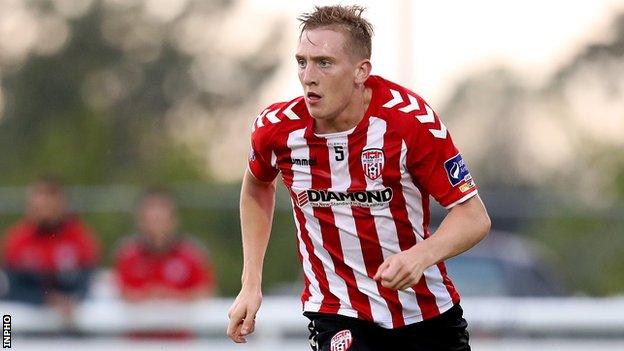 Derry City's Ronan Curtis scored his third goal of the new season