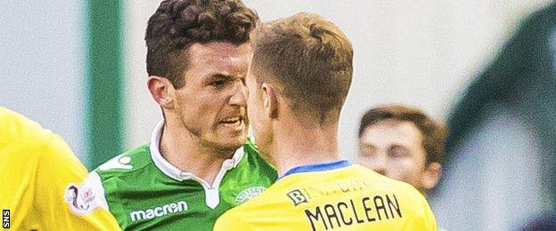 John McGinn and Steven MacLean come face to face