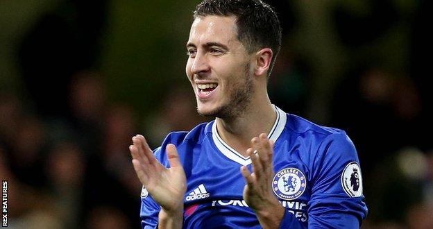 Chelsea forward Eden Hazard