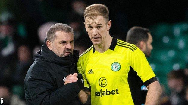 Ange Postecoglou and Joe Hart