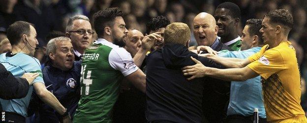 Neil Lennon and Jim Duffy