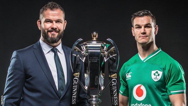 Ireland coach Andy Farrell and captain Johnny Sexton