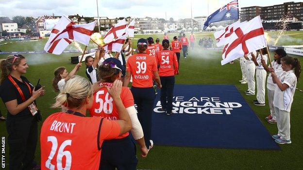 England walk out at Hove