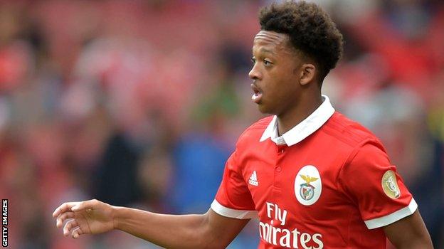 Benfica striker Chris Willock