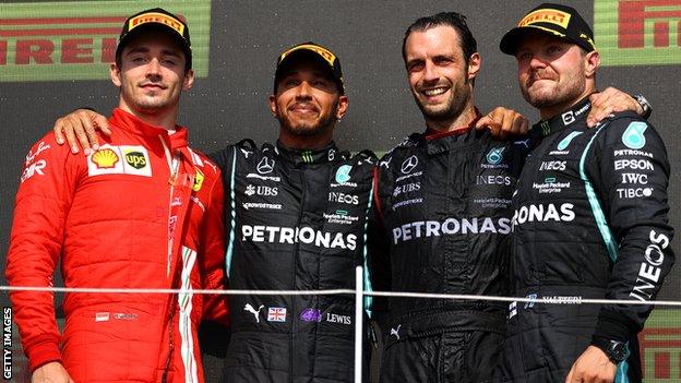 British grand prix podium