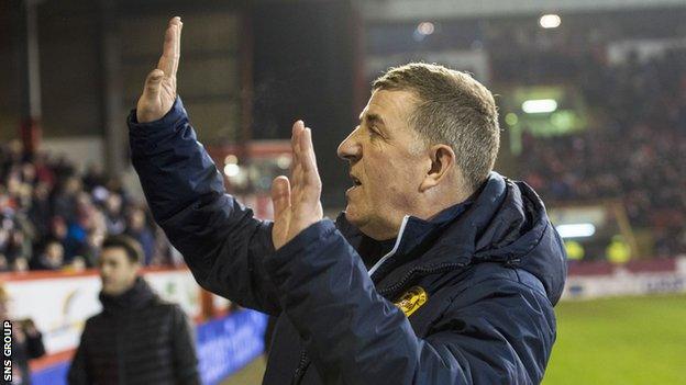 Motherwell manager Mark McGhee