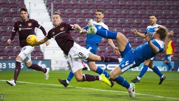 Steven McLean scores for Hearts