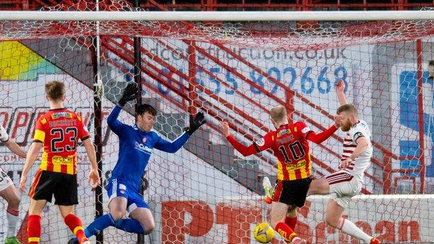 Zak Rudden scores v Accies