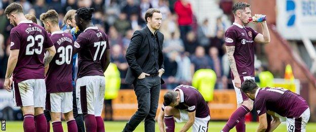 Hearts lose penalty shootout