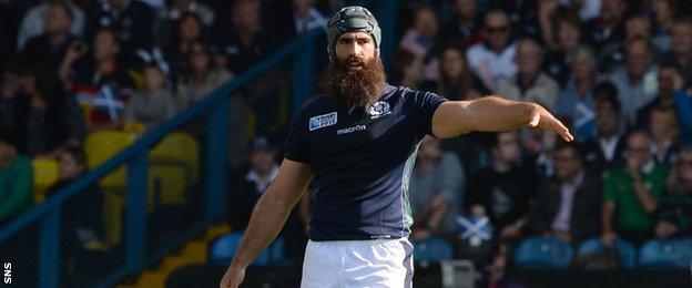 Scotland back-row forward Josh Strauss