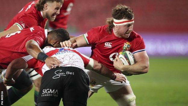 Hamish Watson in action for the British & Irish Lions