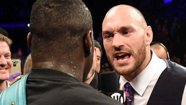 Tyson Fury and Deontay Wilder trade insults