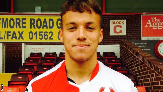 New Kidderminster Harriers signing Kyle Howkins