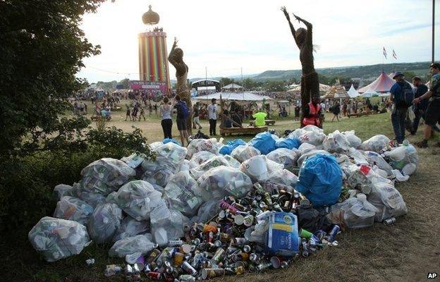 Mounds of rubbish