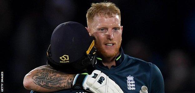 Ben Stokes celebrates victory