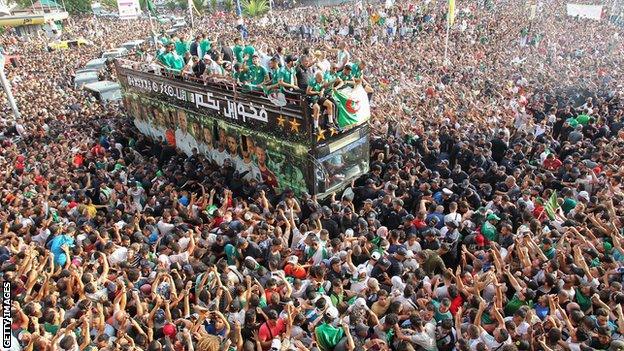 Algeria victory parade