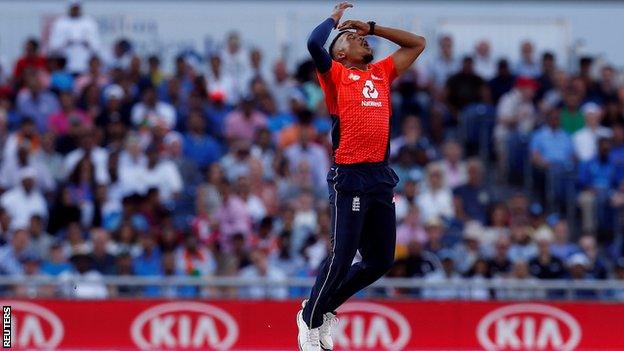 England bowler Chris Jordan