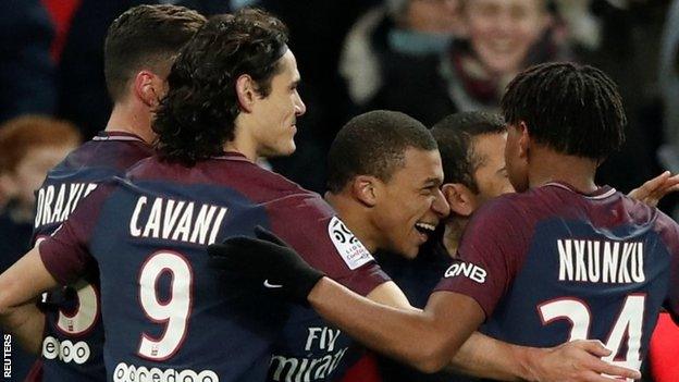 Paris St-Germain celebrate