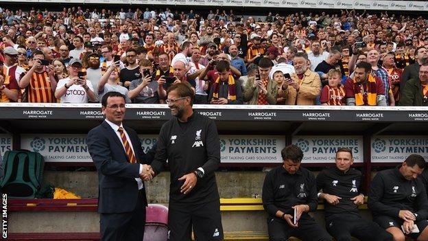 Gary Bowyer (left) and Jurgen Klopp