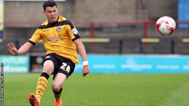 Newport County defender Regan Poole