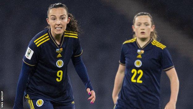 Scotland will look to Caroline Weir and Erin Cuthbert for inspiration at Hampden