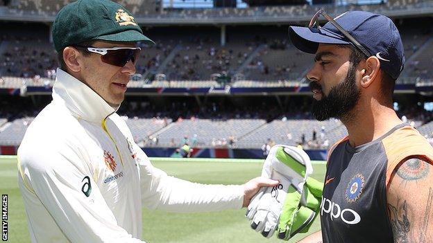 Tim Paine & Virat Kohli