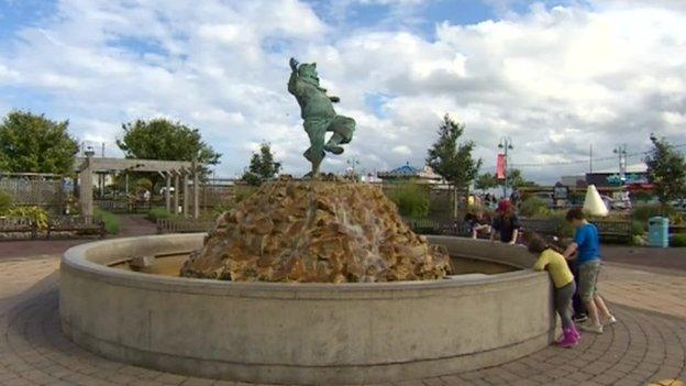 Jolly Fisherman statue in Skegness