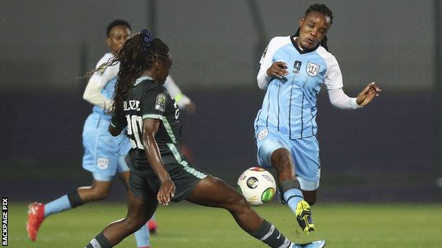 Botswana in action against Nigeria