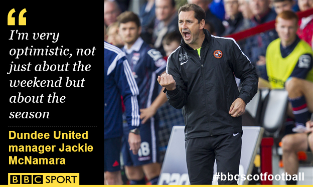 Dundee United manager Jackie McNamara