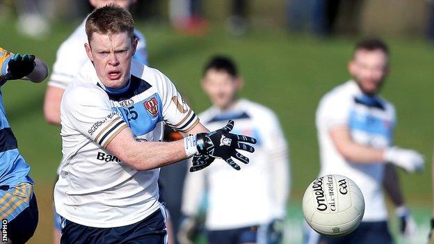 Monaghan's Ryan McAnspie scored the opening goal for Ulster University