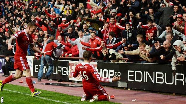 Aberdeen v St Johnstone in the 2014 semi-final