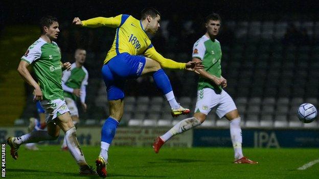 Dan Holman scores for Torquay