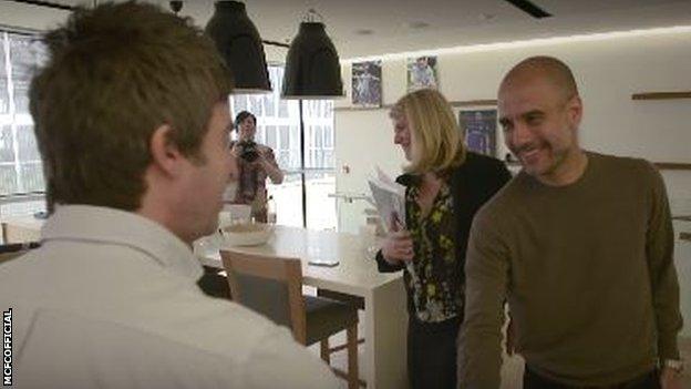 Noel Gallagher meets Pep Guardiola