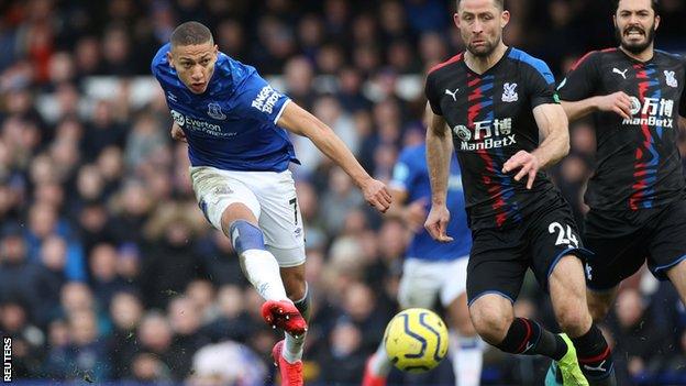 Richarlison scores for Everton against Crystal Palace