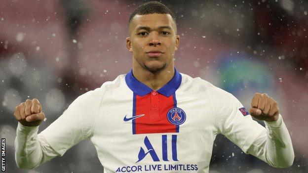 PSG striker Kylian Mbappe