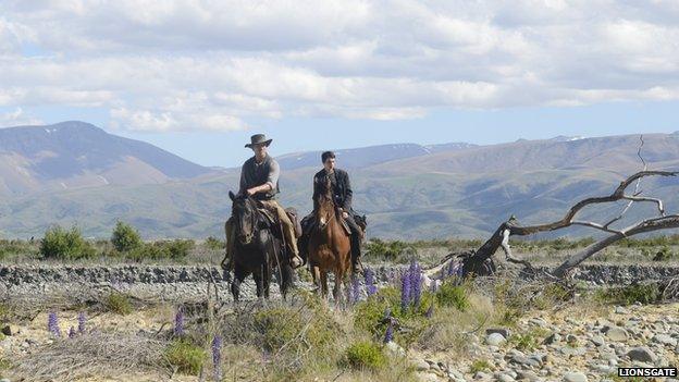 Michael Fassbender and Kodi Smit-McPhee