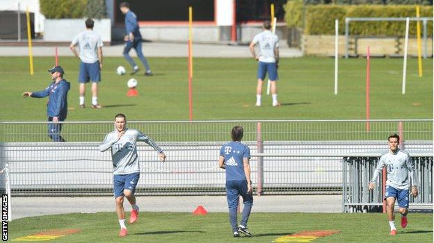 Bayern Munich training