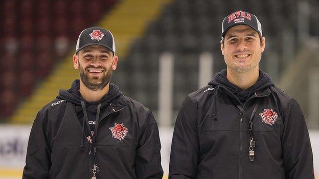 Christian Horn (left) and Brodie Dupont