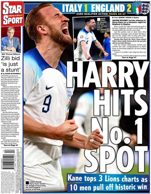 Daily Star back page