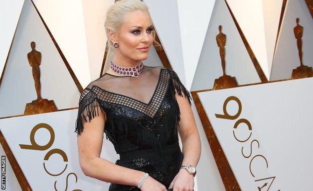 Vonn on the red carpet at the Oscars in 2018