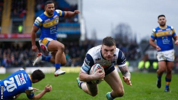 Connor Wrench went over for Warrington's converted winning try with just six minutes left