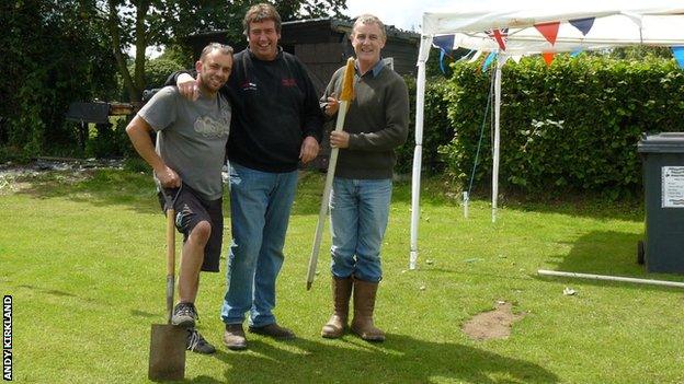 Andy Kirkland and other volunteers from Abbots Bromley Sports Association