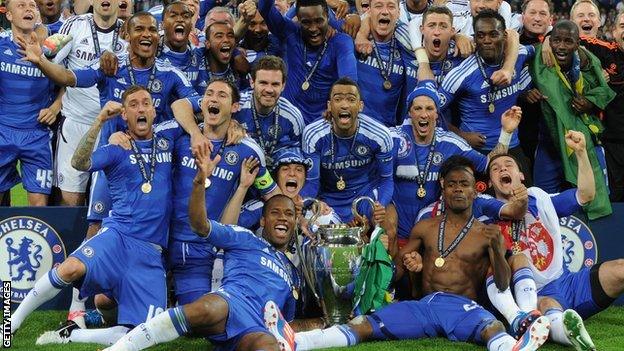 Chelsea Champions League winners 2012